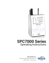 Thumbnail of document Manual - SPC 7000 Remote Airborne Particle Counter